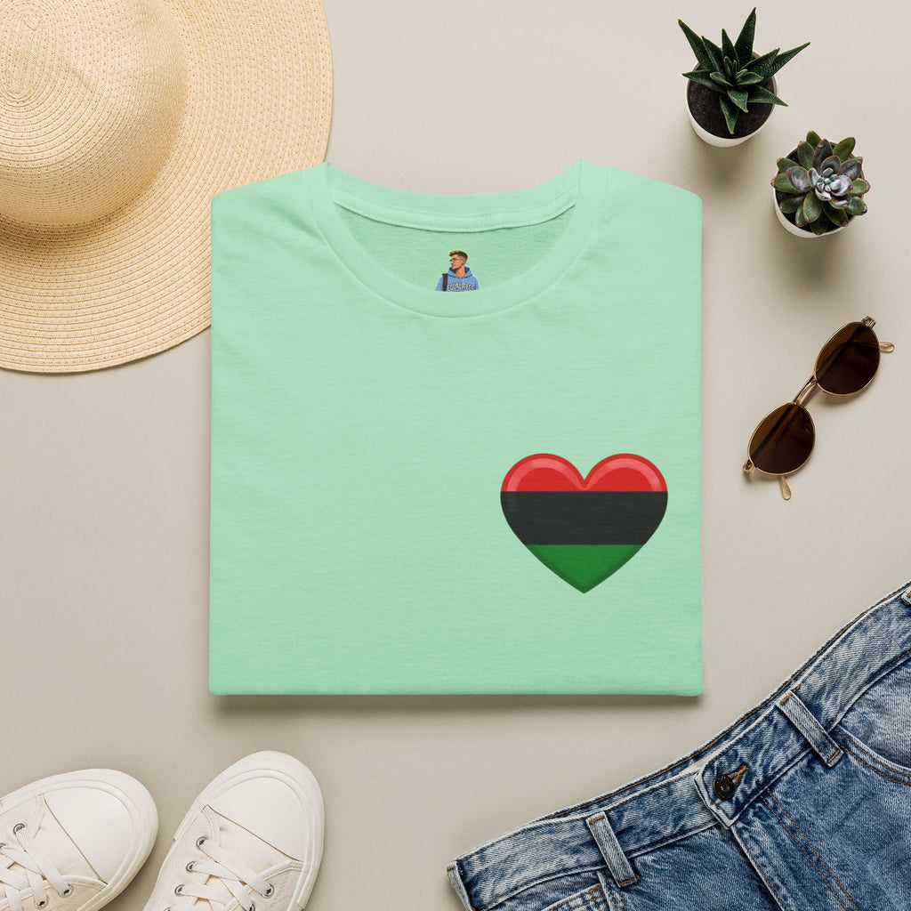 Unity and Heritage Unisex Softstyle T-Shirt with Pan-African Heart