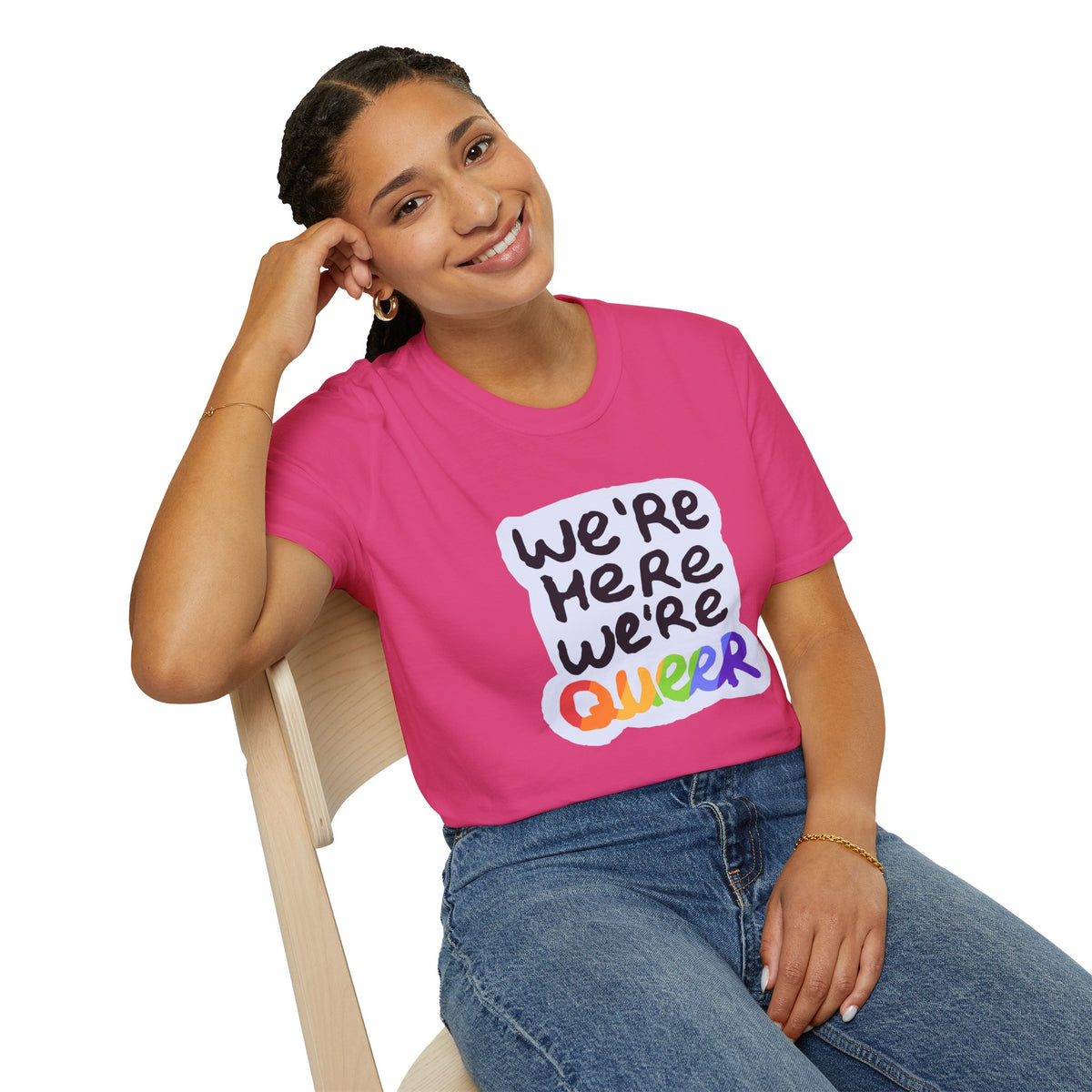 We’re Here We’re Queer Pride Tree Las Vegas T-Shirt