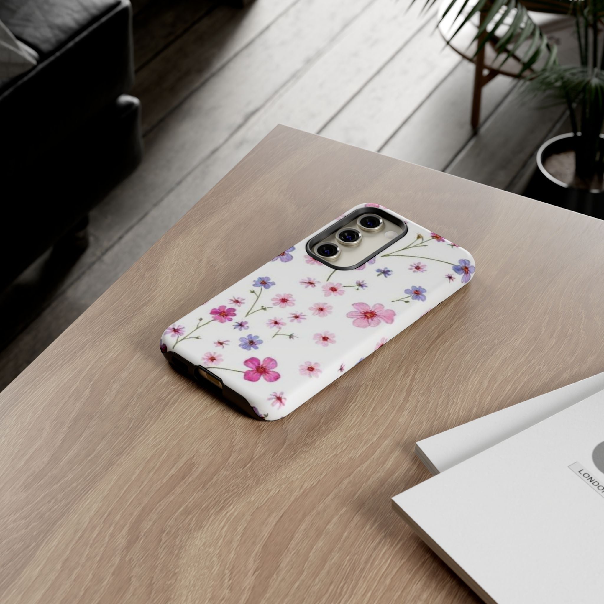 Pink Wildflower Tough Case for Android