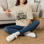 Juneteenth T-Shirt - "Happy Juneteenth" Fireworks Celebration Tee