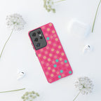 Android OR iPhone Protective Cases - Retro Polka Dots Pattern Tough Case