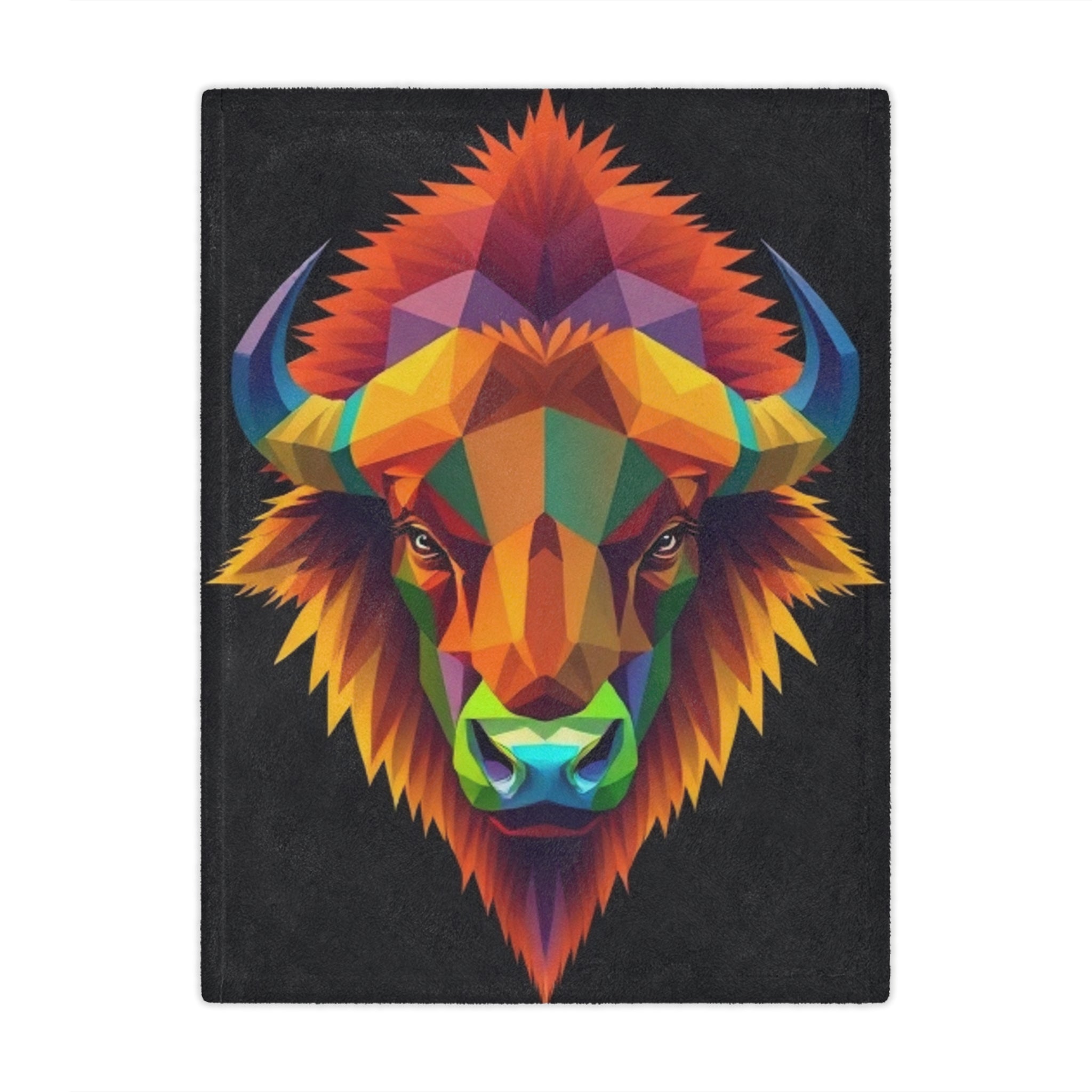 Fractal Bison Microfiber Blanket