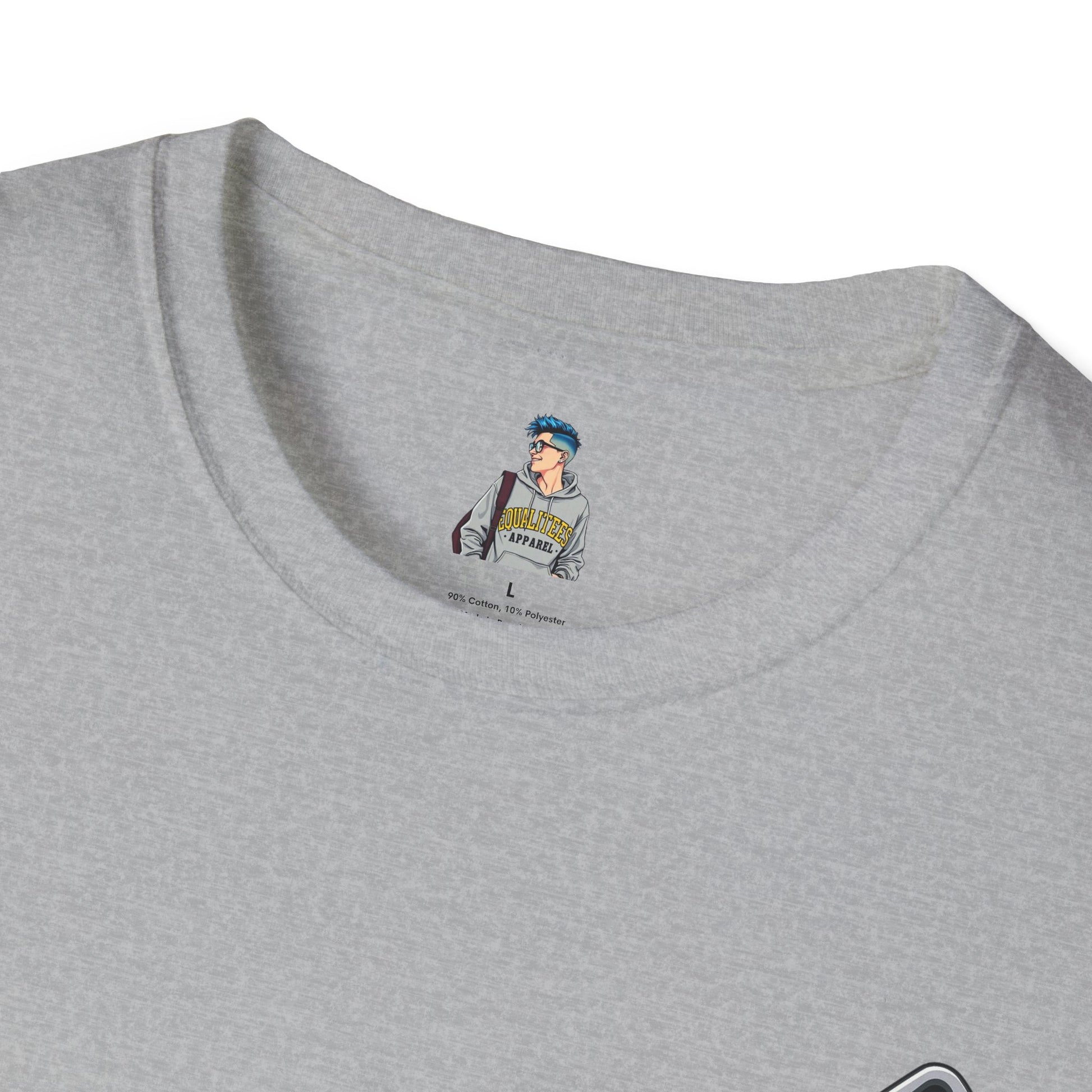 Live and Let Live Safety Pin Unisex Softstyle T-Shirt - Casual LGBTQ+ Pride Tee