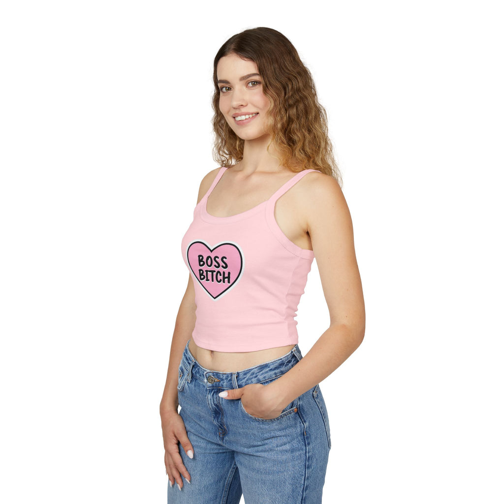 Boss Bitch Women's Spaghetti Strap Tank Top - Confident & Stylish Summer Wear