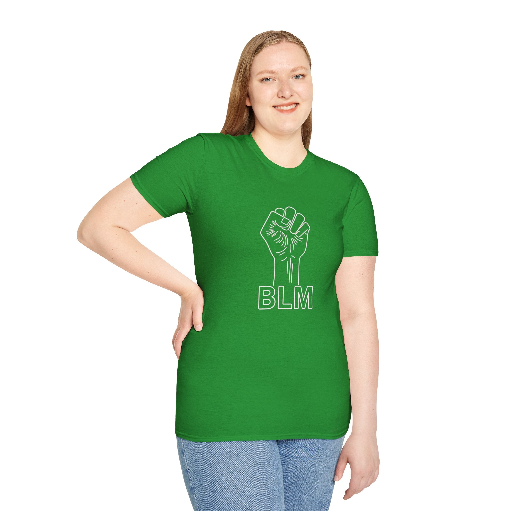 BLM Unisex Softstyle T-Shirt - Celebrate Equality and Justice