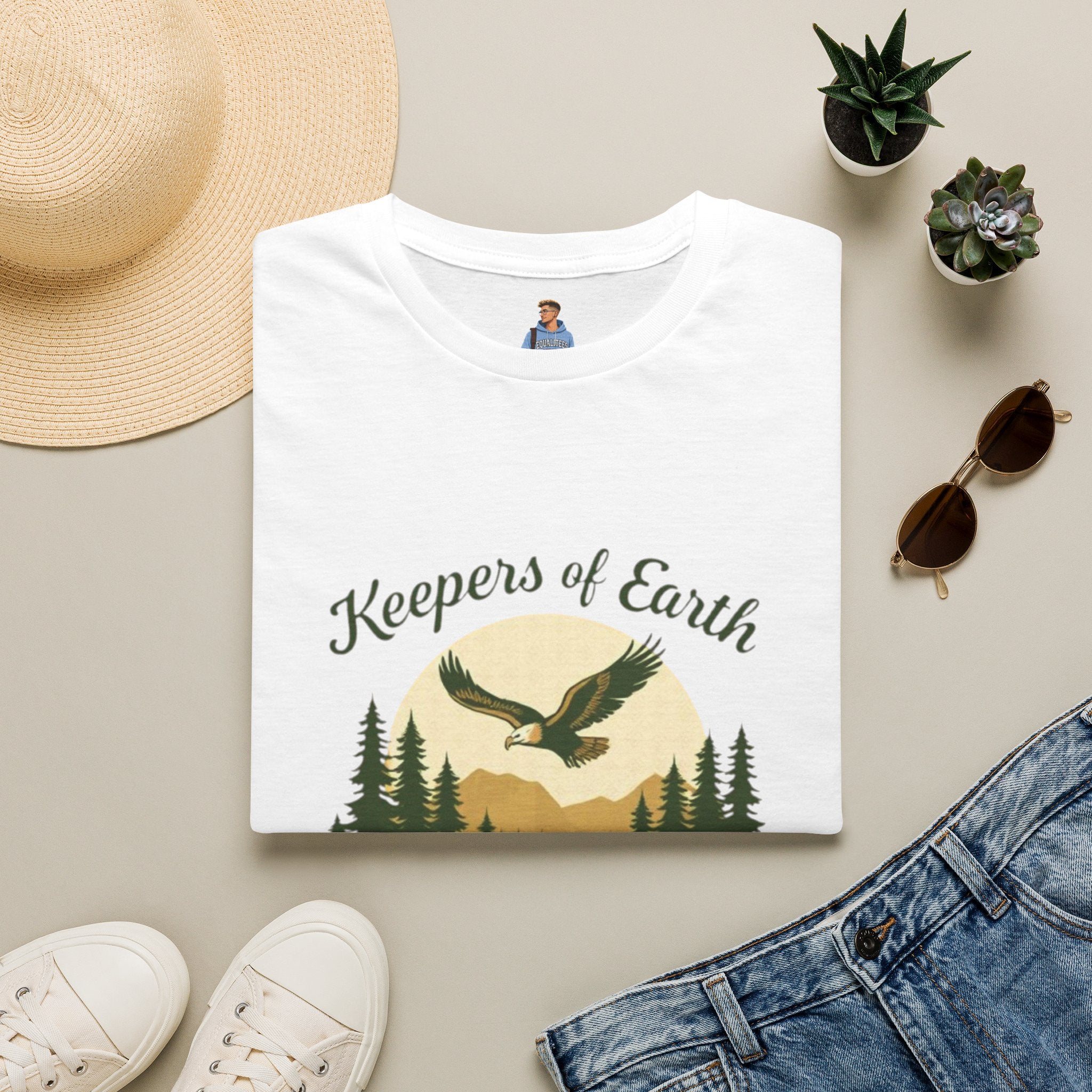 Keepers of the Earth Eagle and Elk T-shirt