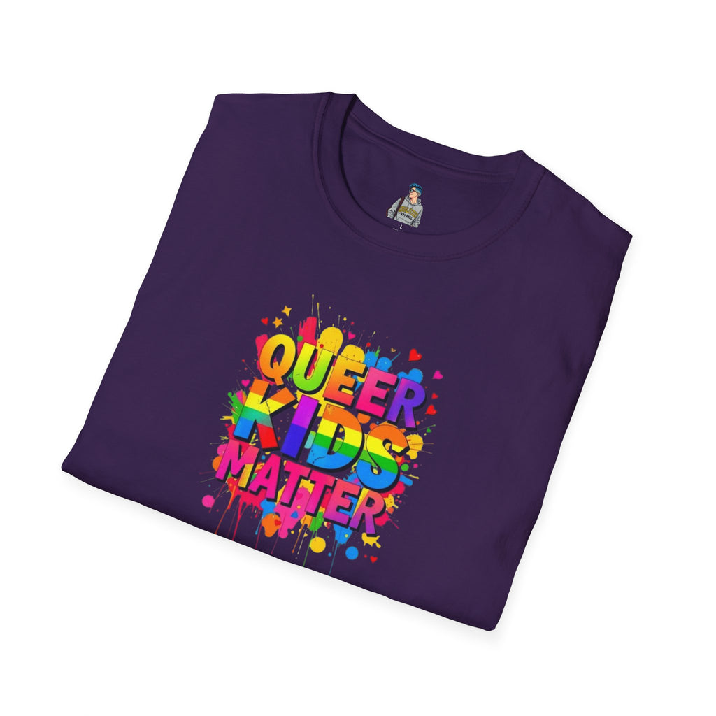 Queer Kids Matter Unisex Softstyle T-Shirt - Celebrate Inclusivity & Pride