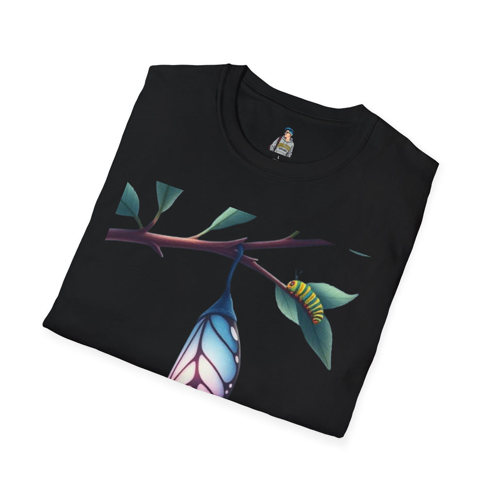 Trans Caterpillar to Butterfly Graphic T-Shirt