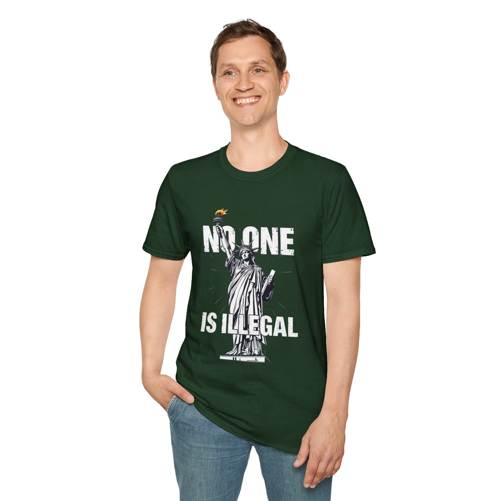 No One Is Illegal Graphic T-shirt