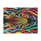 Colorful Zebra Microfiber Blanket