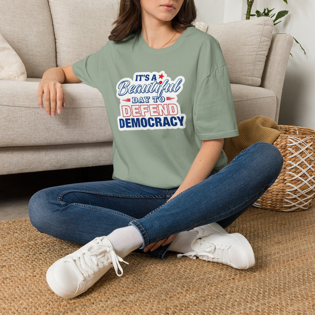 Defend Democracy Unisex Softstyle T-Shirt - Perfect for Activism and Everyday Wear