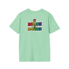Unisex Softstyle T-Shirt - Pride Heart Design with 'Existence is Resistance'