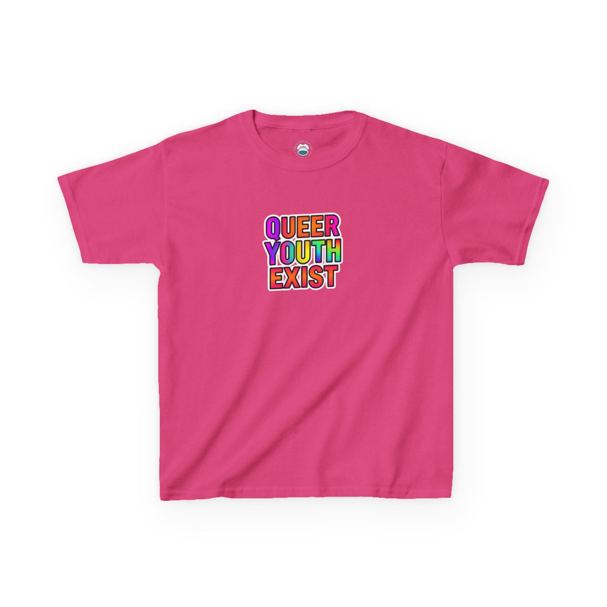 QUEER YOUTH EXIST Kids Heavy Cotton™ Tee - Pride Shirt for Children