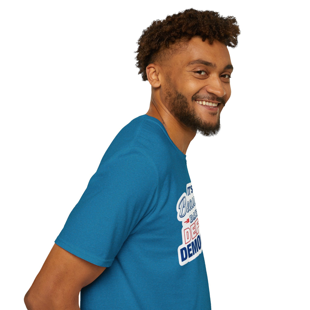 Defend Democracy Unisex Softstyle T-Shirt - Perfect for Activism and Everyday Wear