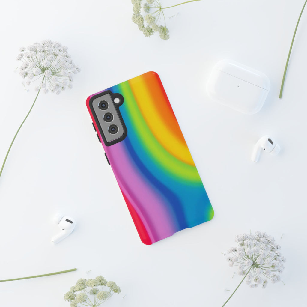 Rainbow Swirl Tough Case for Android