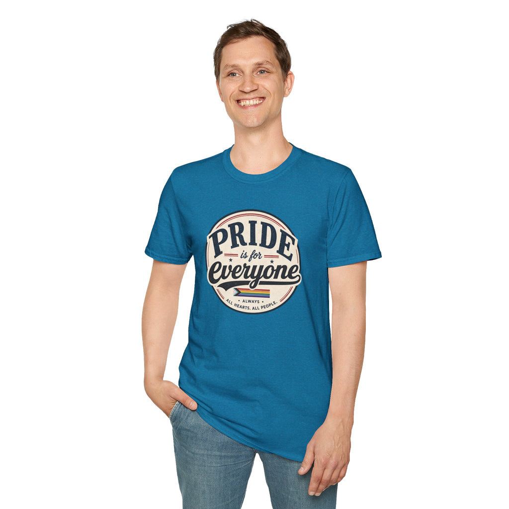 Pride Is for Everyone T-Shirt — Inclusive Retro Pride Tee