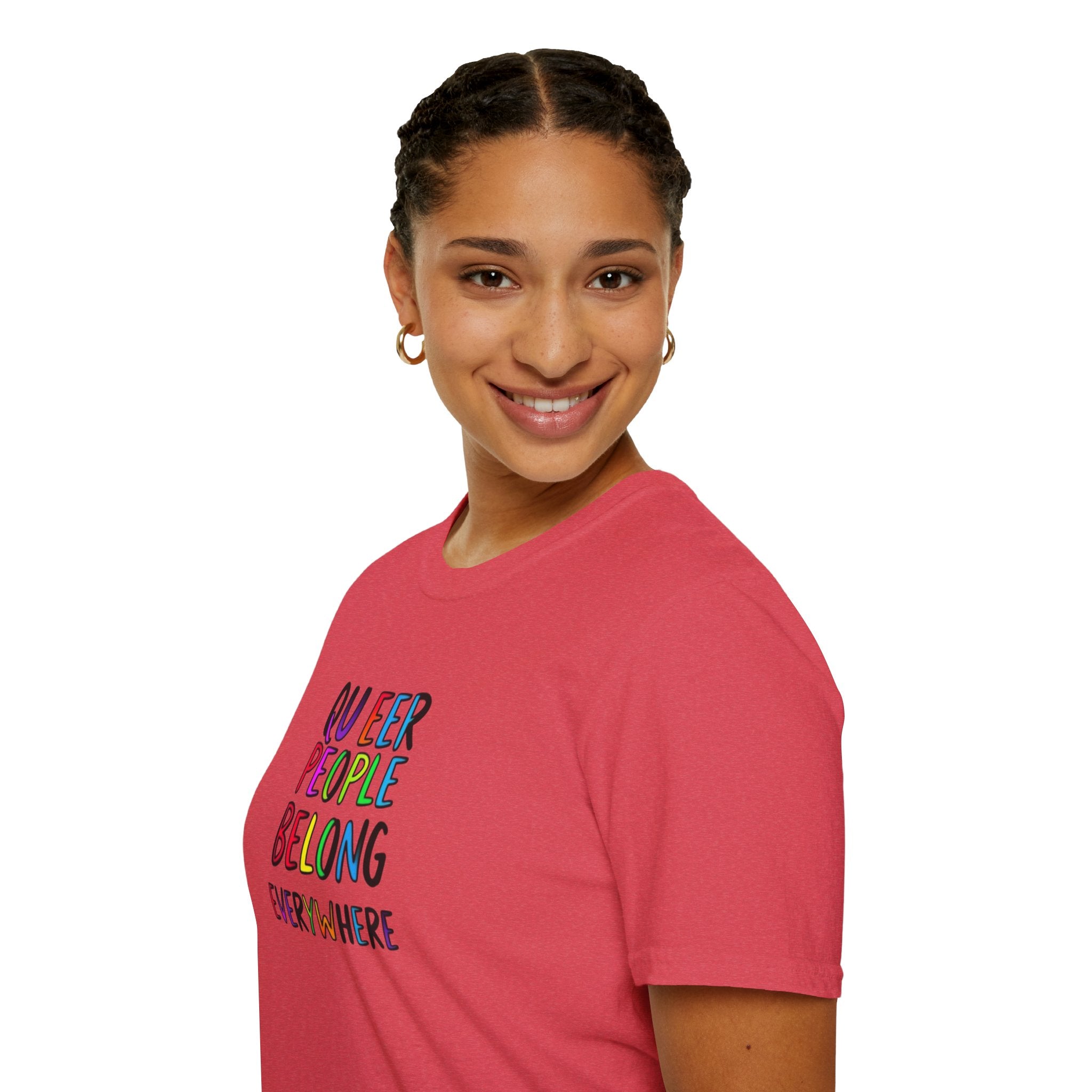 Queer People Belong Everywhere t-shirt