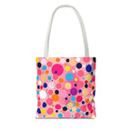 Dots and Drips over Pink Design - Tote Bag
