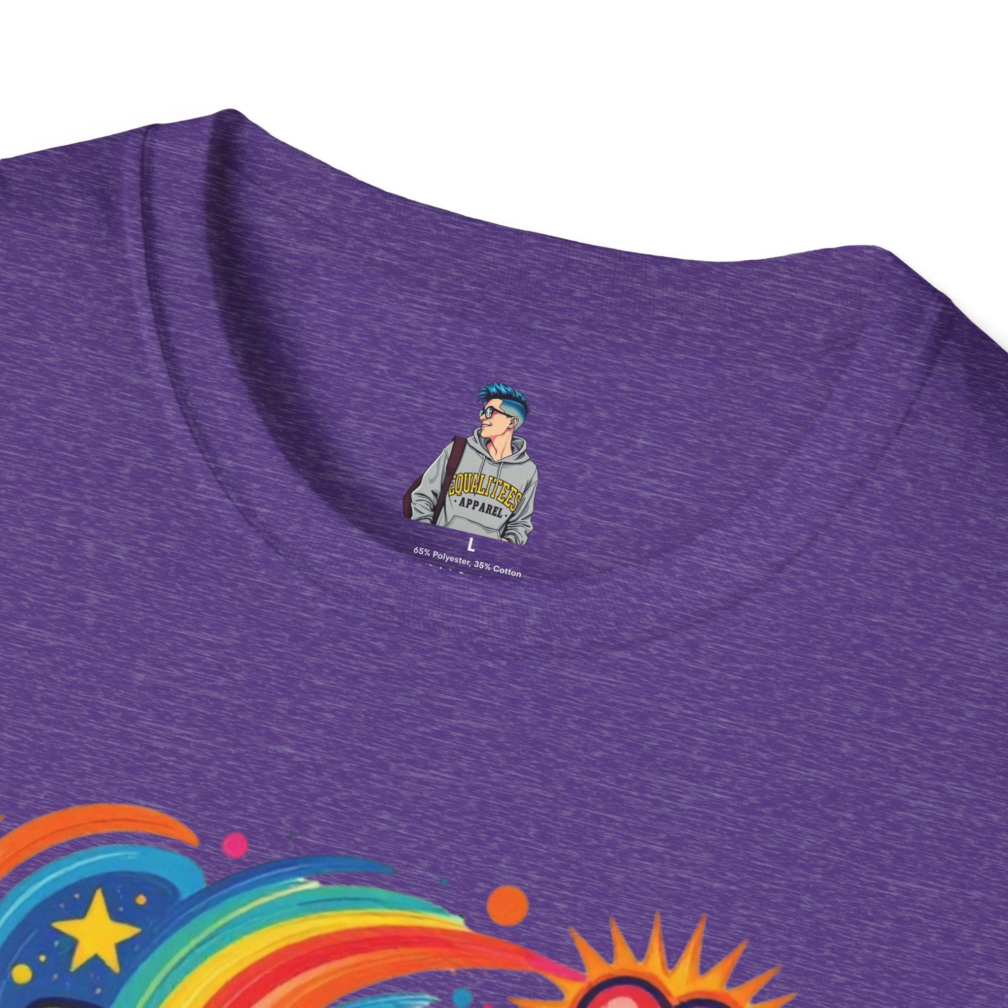 Love Is My Religion Retro Rainbow Graphic T-shirt