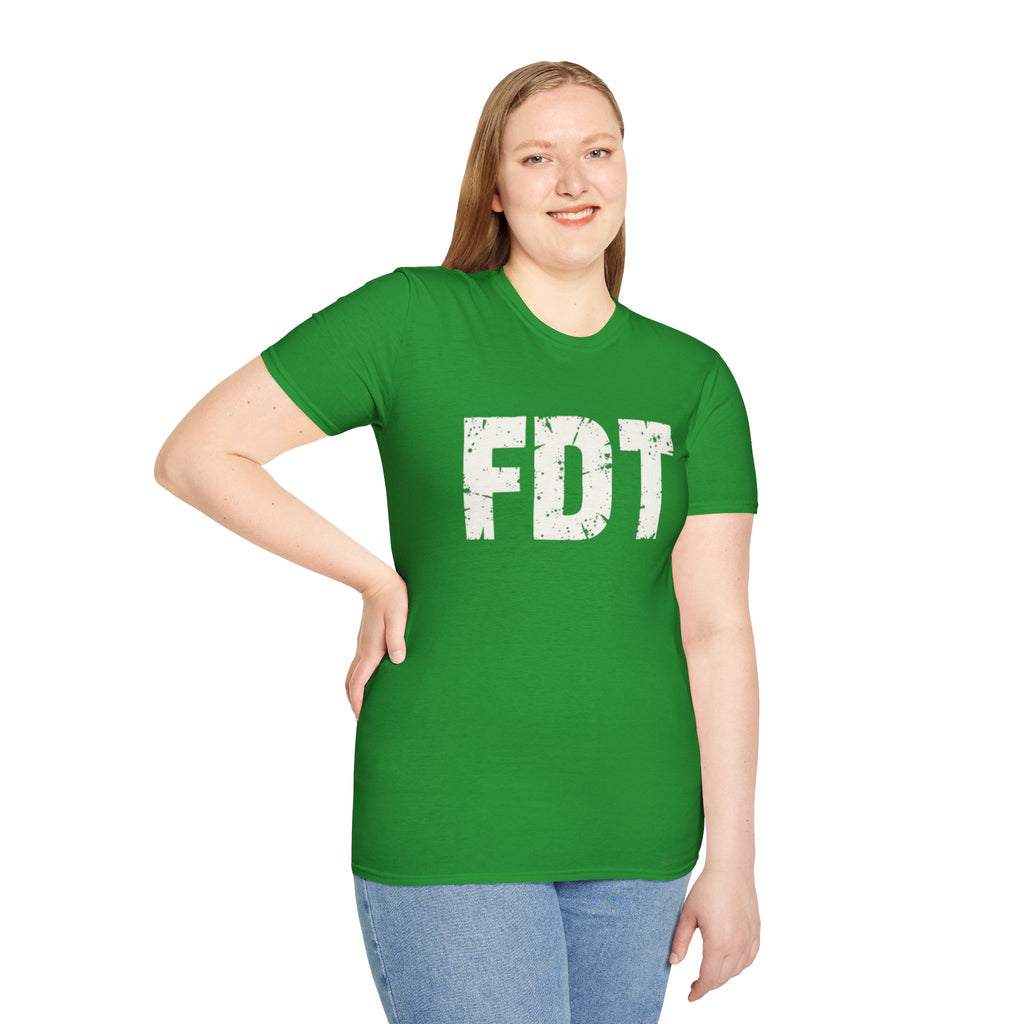 FDT Political Protest Distressed Graphic T-Shirt