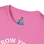 Grow Your Own Way Trans Pride Unisex T-Shirt - Floral Design for Garden Lovers