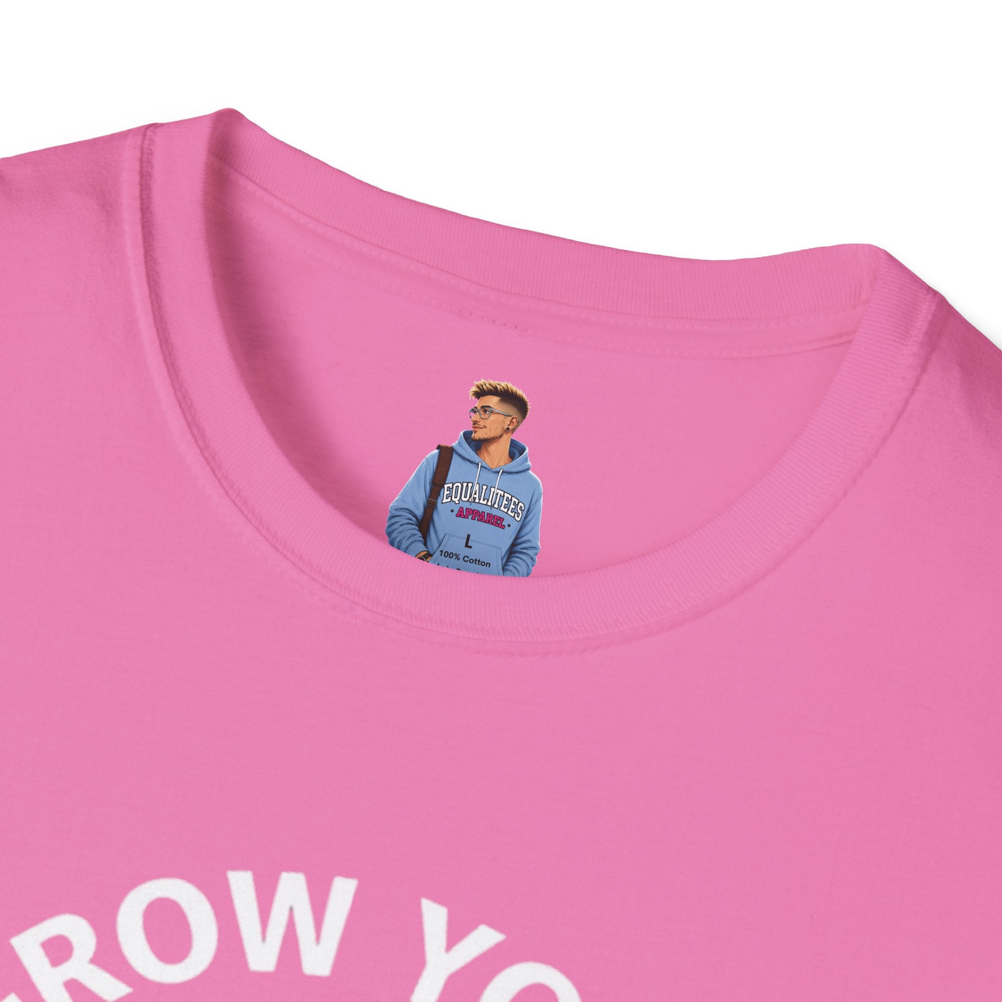 Grow Your Own Way Trans Pride Unisex T-Shirt - Floral Design for Garden Lovers