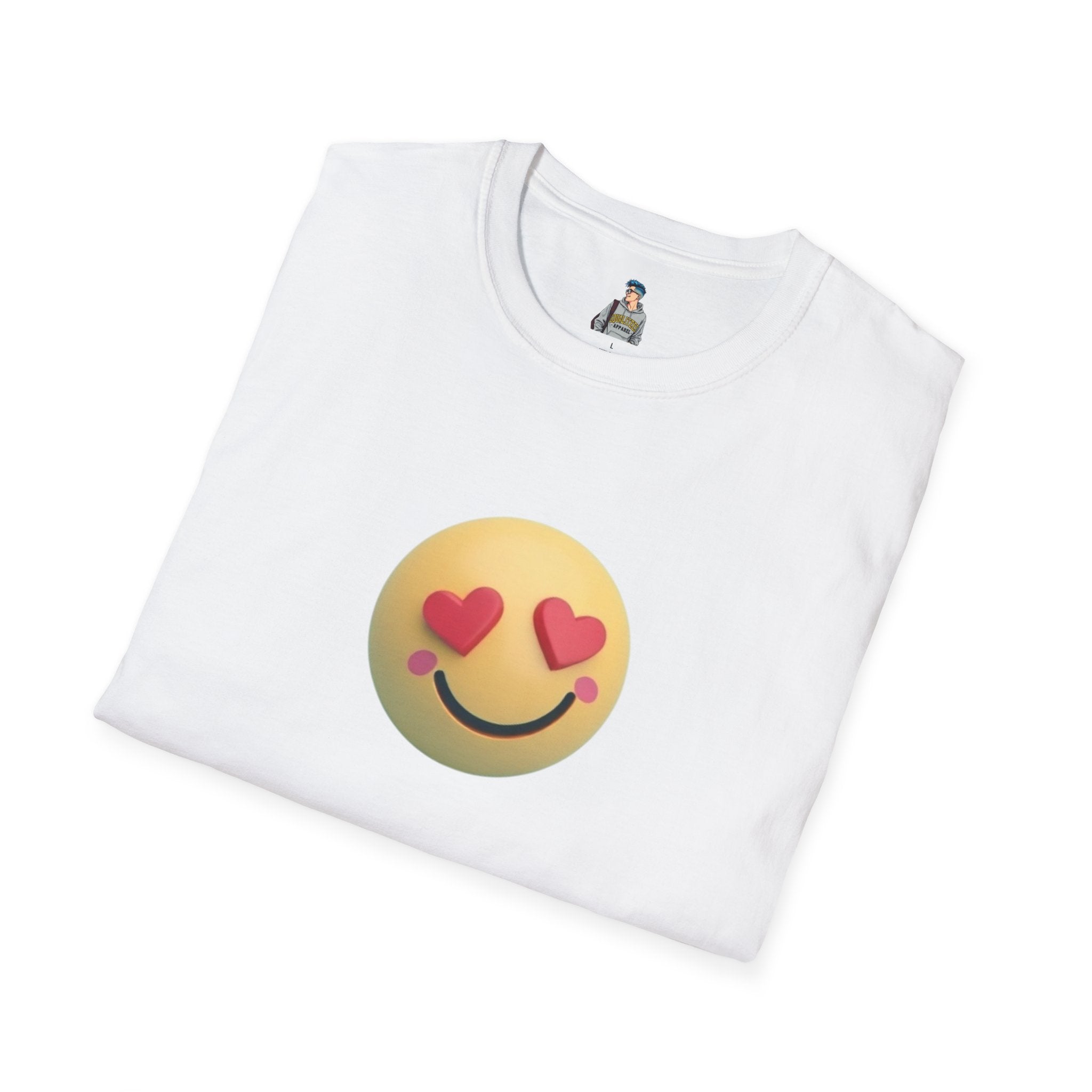 Heart Eyes Emoji - Unisex Softstyle T-Shirt