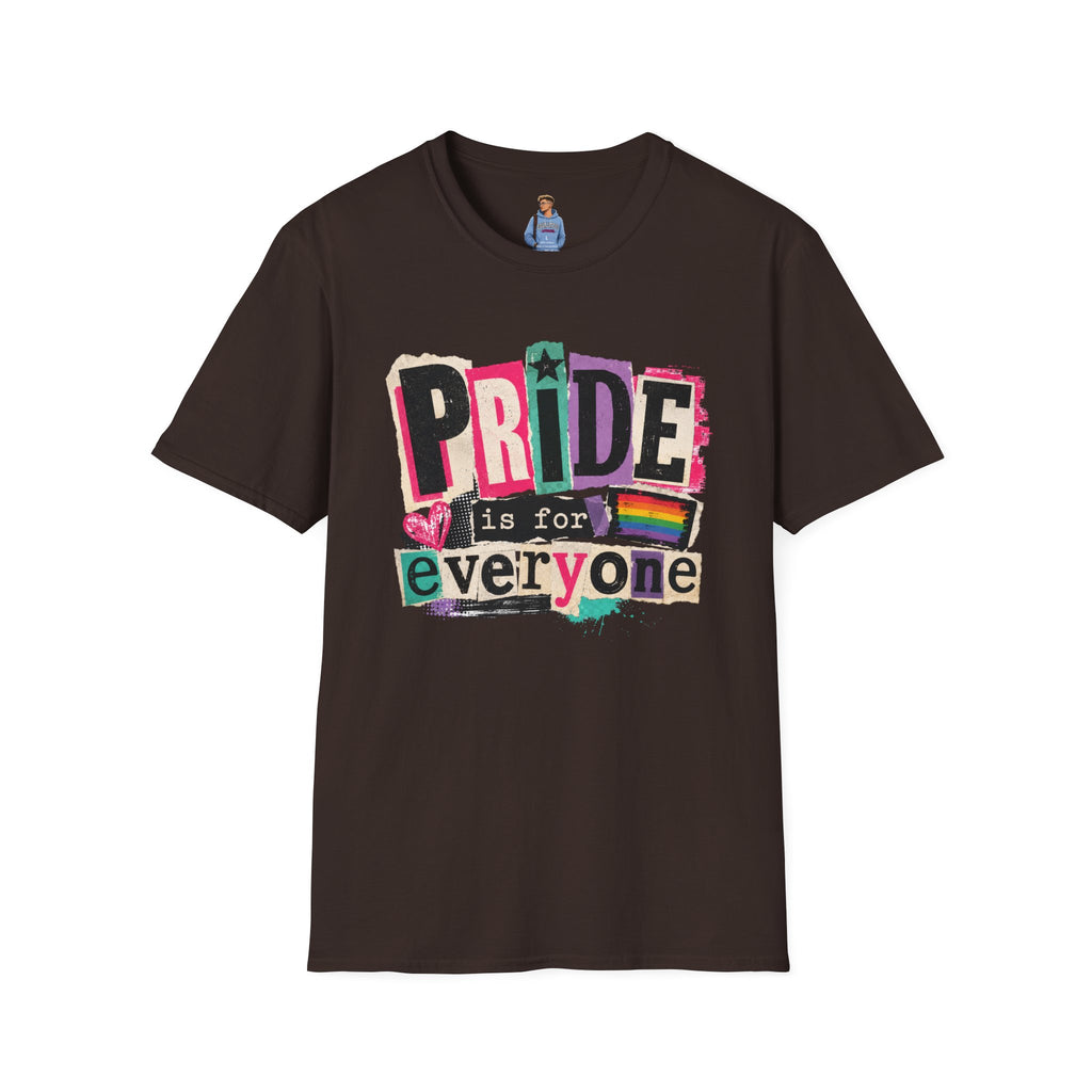 Pride Is for Everyone T-Shirt — Colorful LGBTQ+ Ally Tee