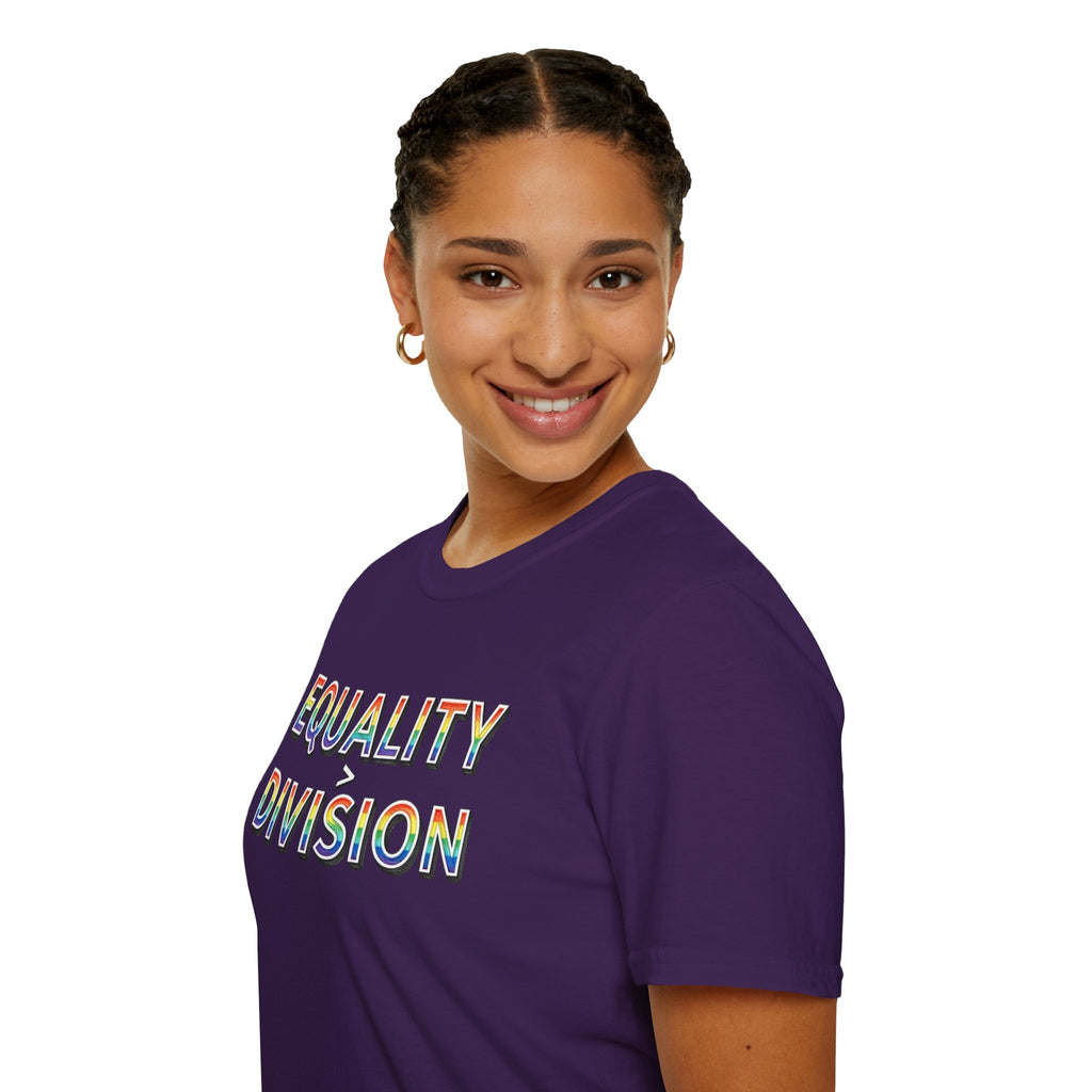 Equality is Greater Than Division T-Shirt — Rainbow Pride Graphic Tee