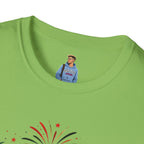 Juneteenth T-Shirt - "Happy Juneteenth" Fireworks Celebration Tee