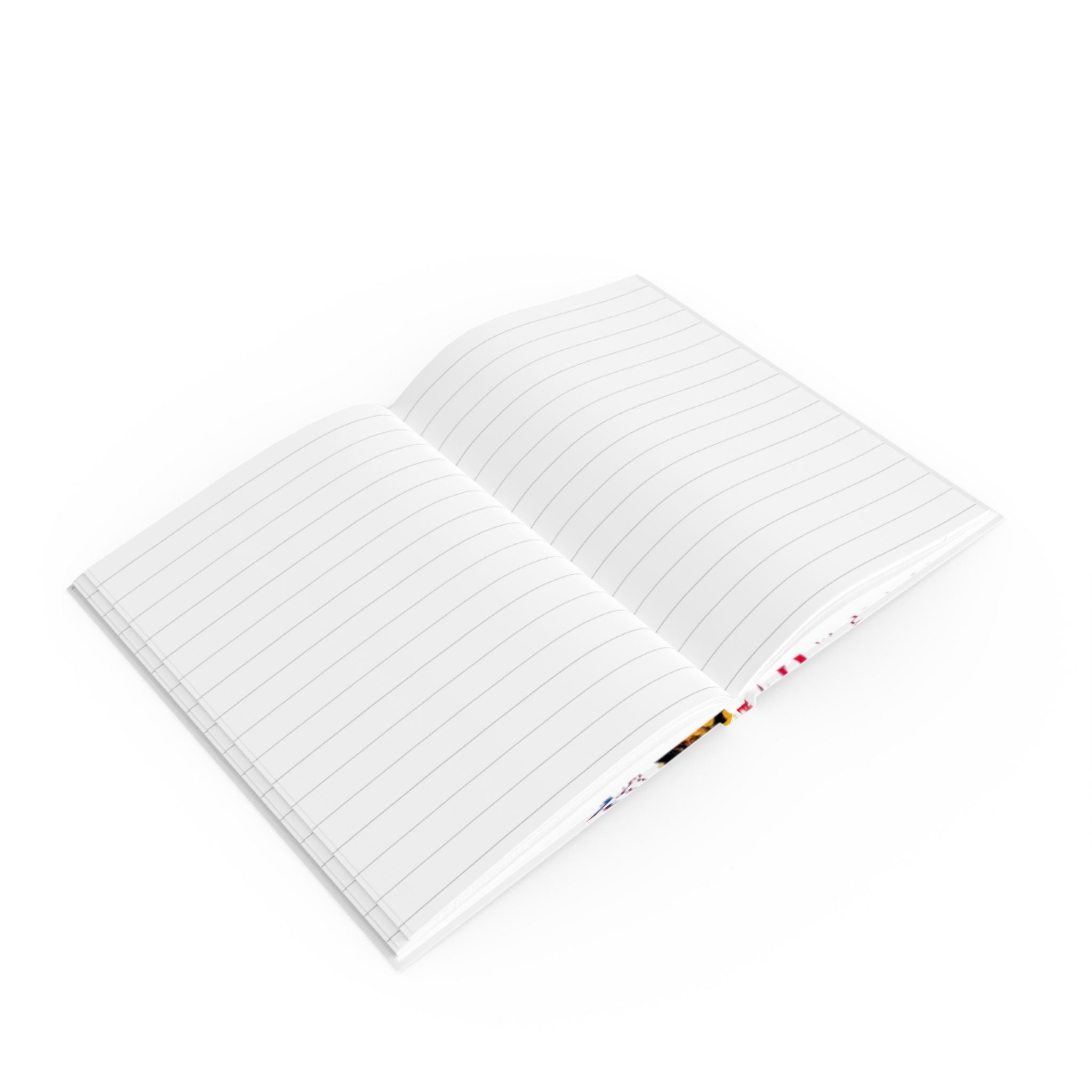 Rainbow Painted Feet Hard Backed Journal - Perfect for Gifts, Journaling, and Celebrations
