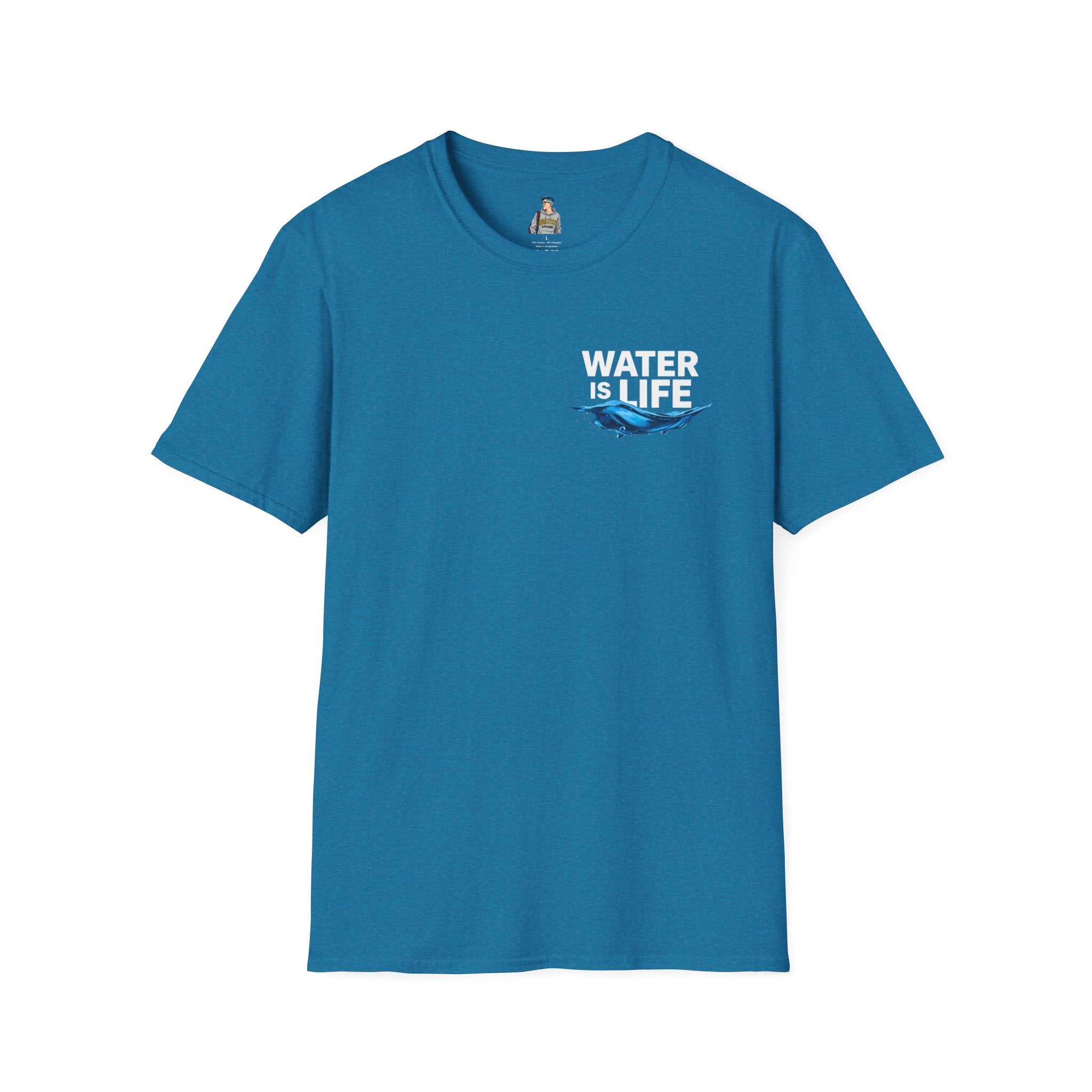 Water is Life Unisex T-Shirt | Eco-Friendly Tee for Environmentalists, Beach Lovers, Awareness Campaigns, Gifting