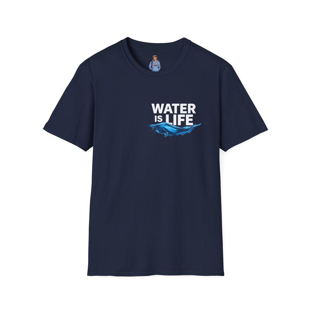Water is Life Unisex T-Shirt | Eco-Friendly Tee for Environmentalists, Beach Lovers, Awareness Campaigns, Gifting