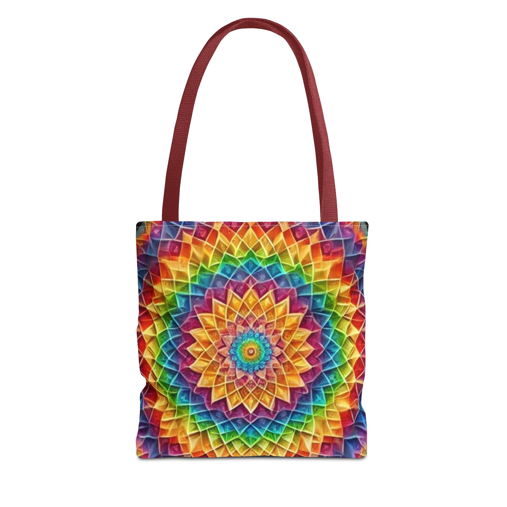 Rainbow Mandala Tote Bag