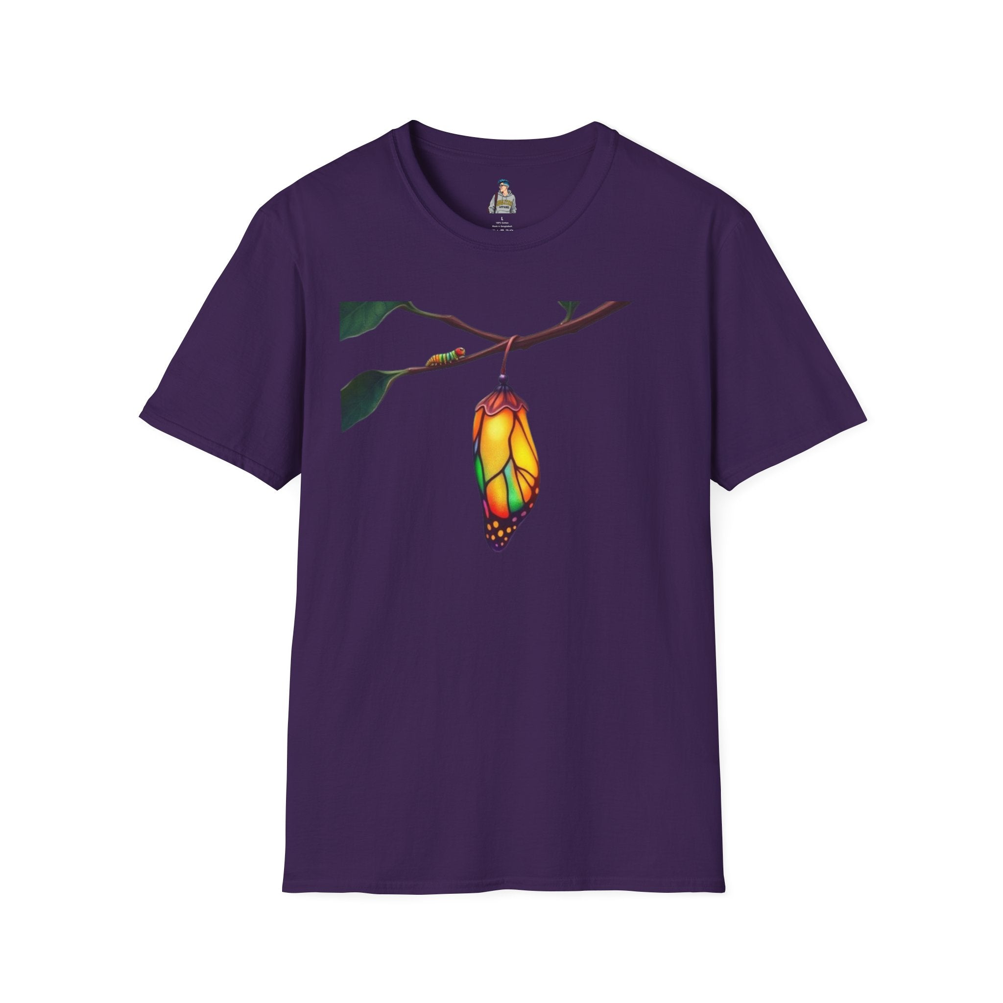 Rainbow Butterfly Cocoon Pride T-Shirt | Unisex Softstyle Tee