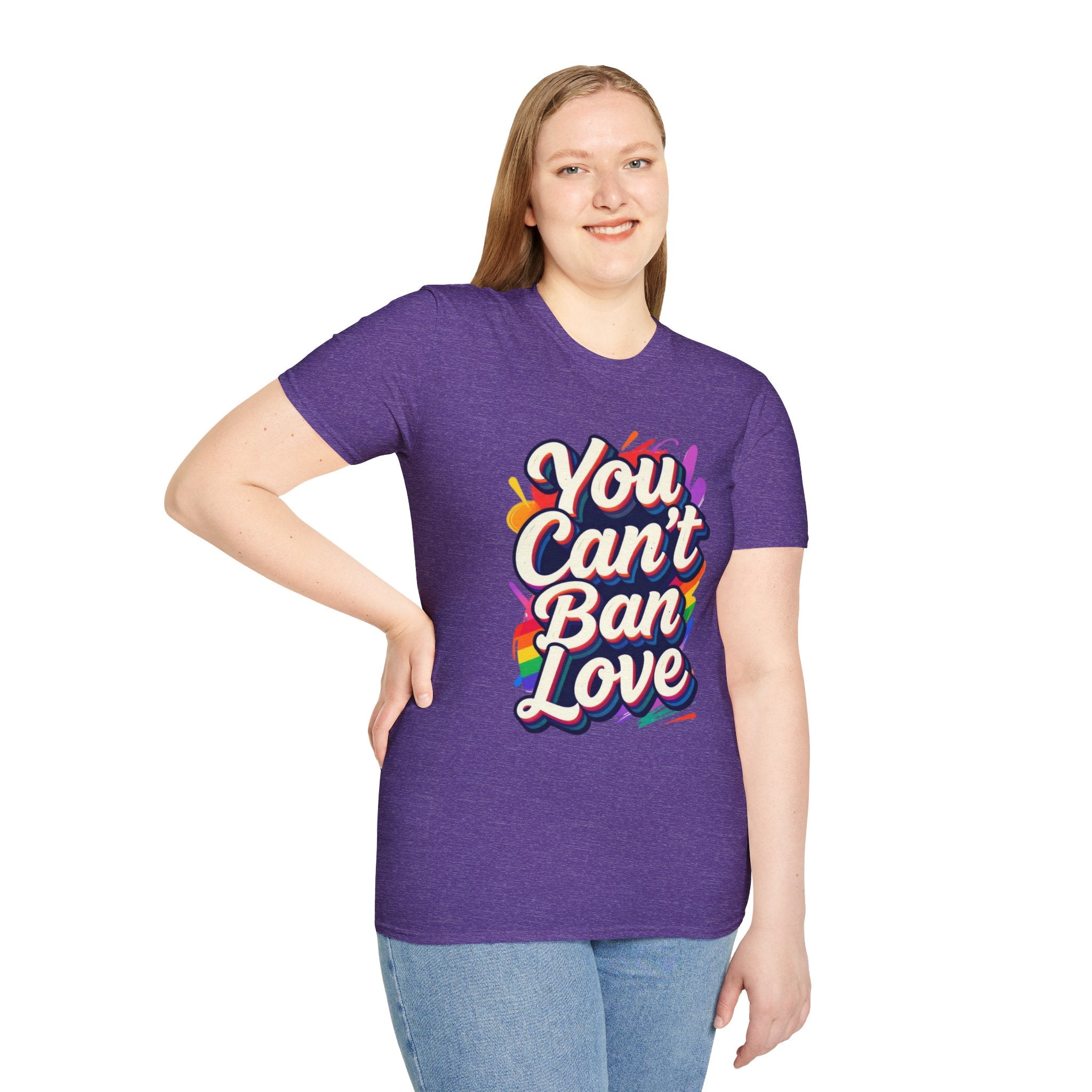 You Can't Ban Love T‑Shirt — Rainbow LGBTQ+ Pride Graphic Tee