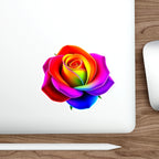 Die-Cut Stickers - Rose - Rainbow Colors