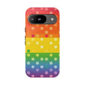 Rainbow Polka-Dot Tough Case for Android
