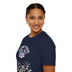 Grow Your Own Way Trans Pride Unisex T-Shirt - Floral Design for Garden Lovers