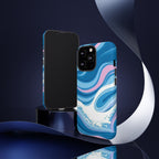 Blue & Pink Swirl Tough Case for iPhone