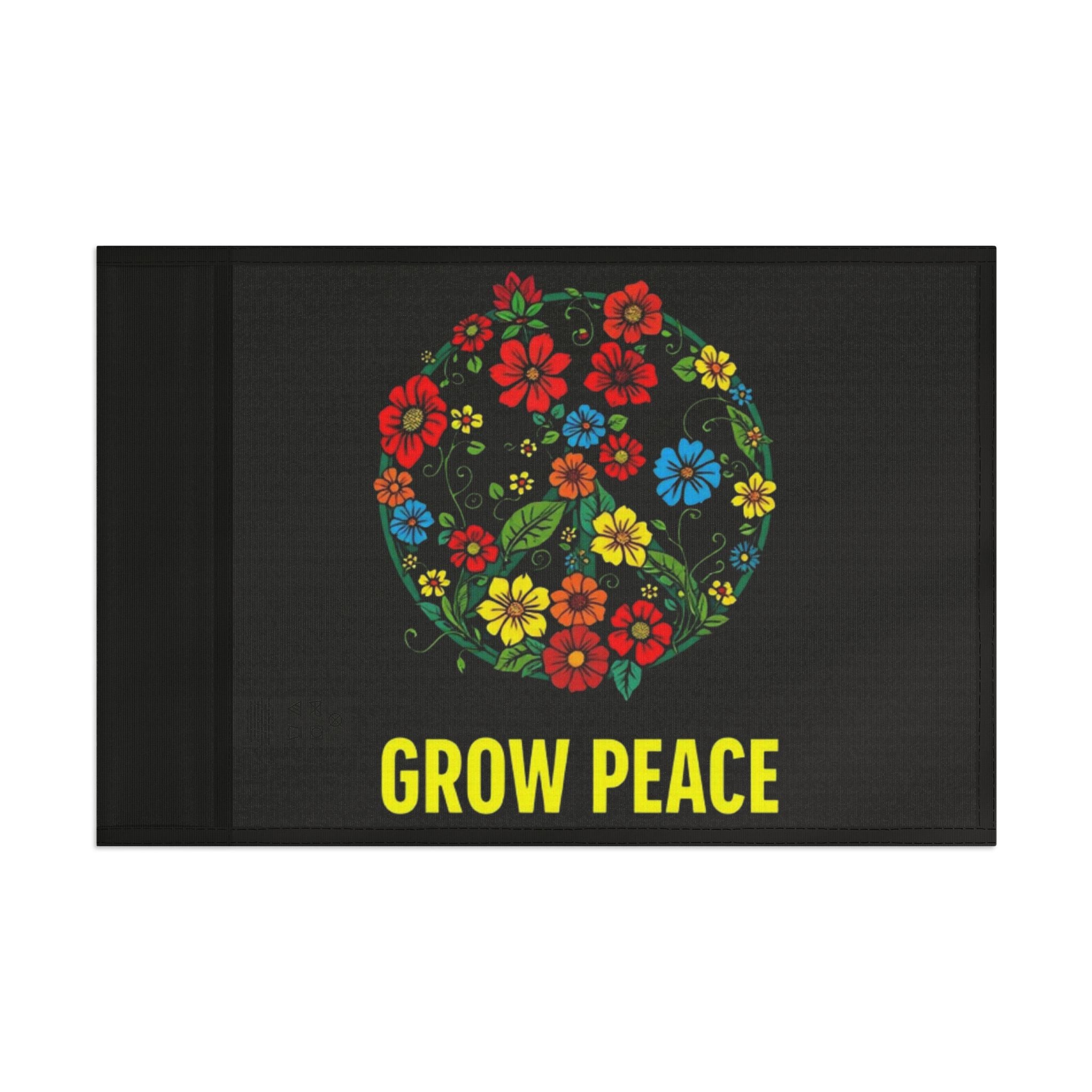 Floral Grow Peace Flag