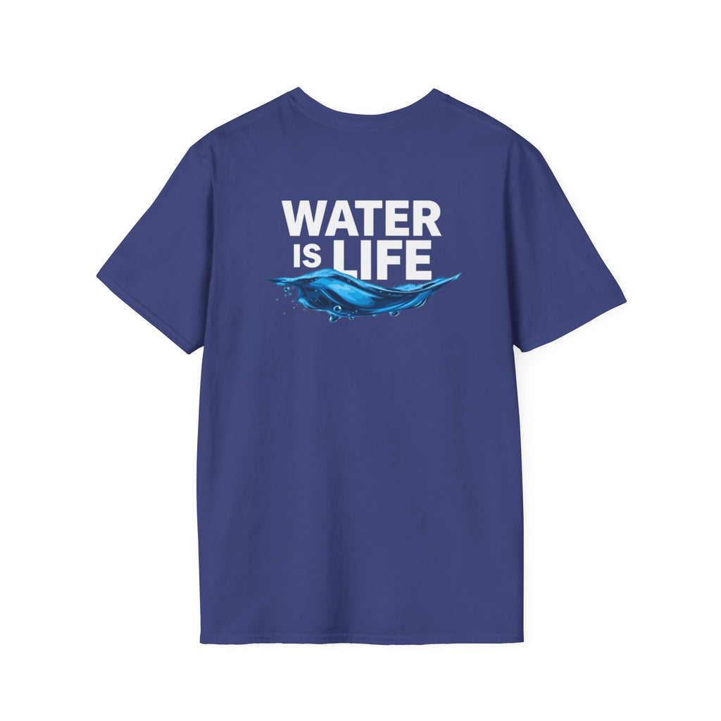 Water is Life Unisex T-Shirt | Eco-Friendly Tee for Environmentalists, Beach Lovers, Awareness Campaigns, Gifting
