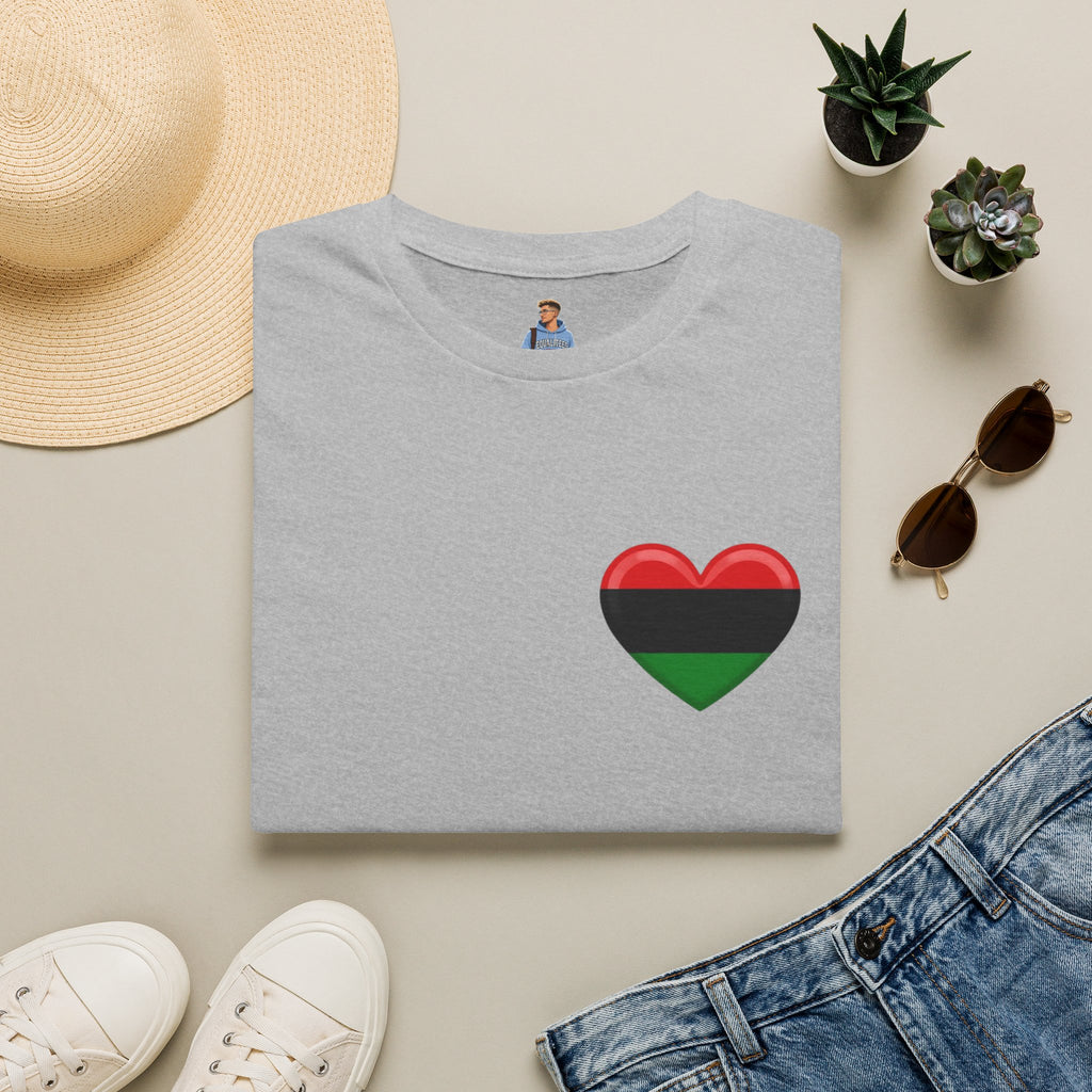 Unity and Heritage Unisex Softstyle T-Shirt with Pan-African Heart