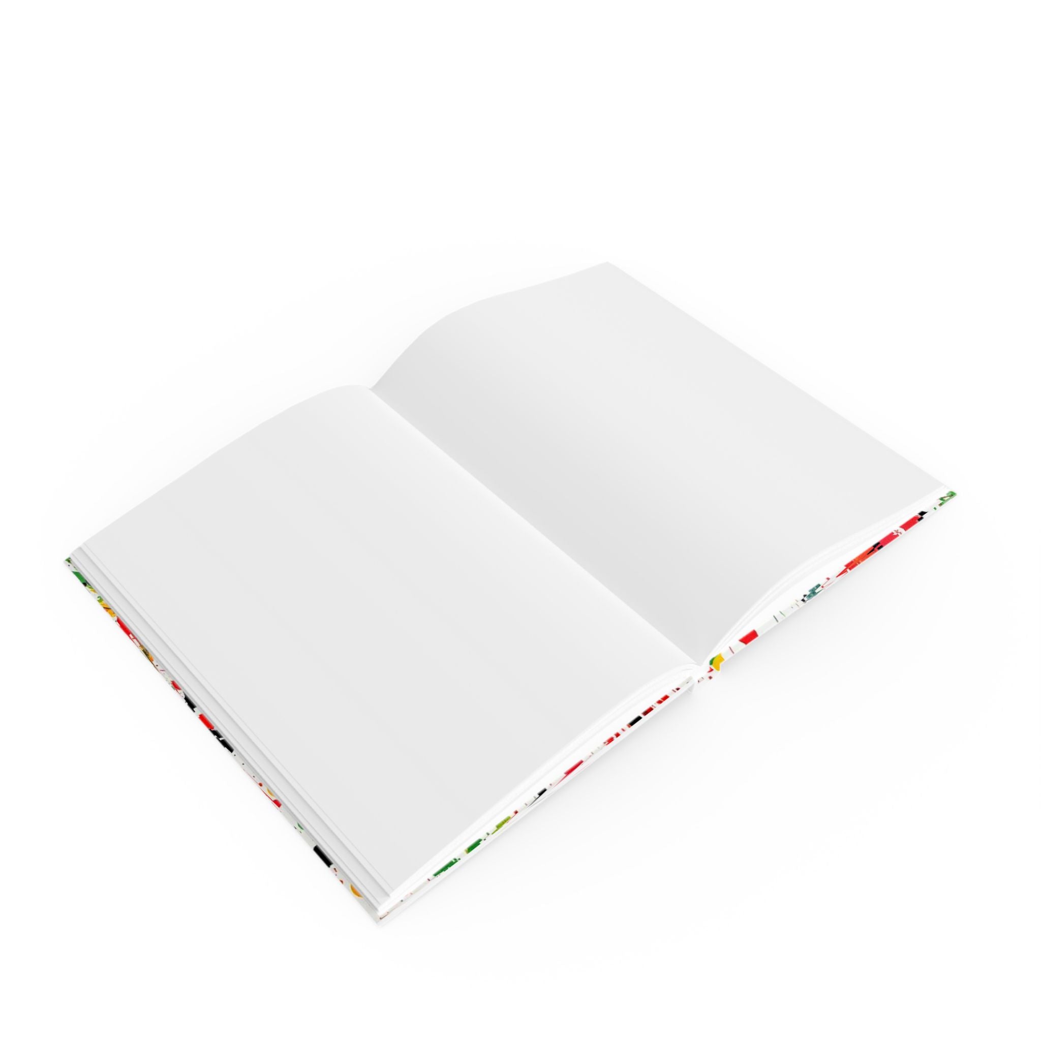 Heart with Pan-African Paint Design Hard Backed Journal - Perfect for Gifts, Journaling, and Celebrations