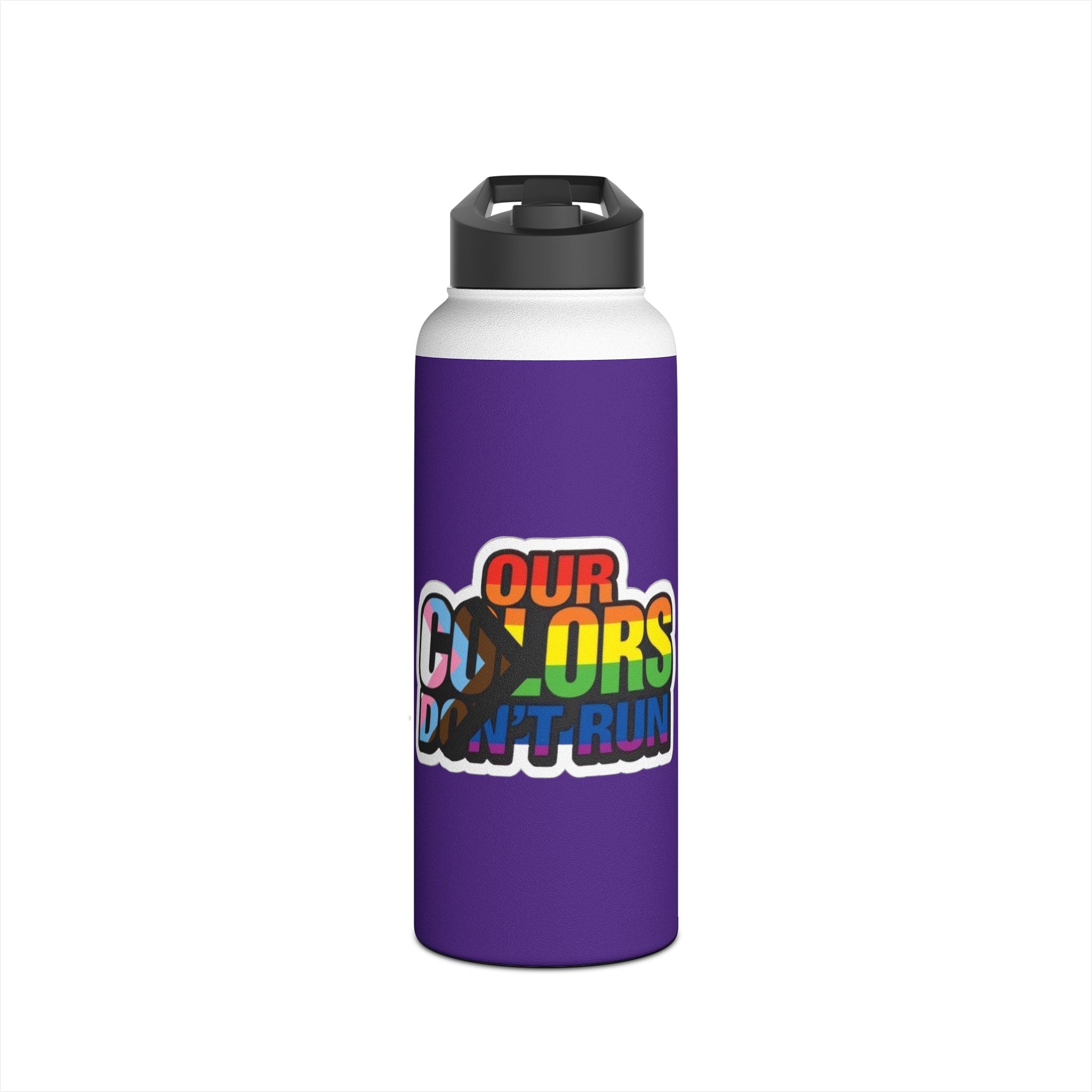 Teaching While Queer Stainless Steel Water Bottle - Perfect for Educators and Allies