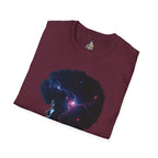 Black Universe Female Silhouette Unisex Softstyle T-Shirt - Celebrate Black Culture