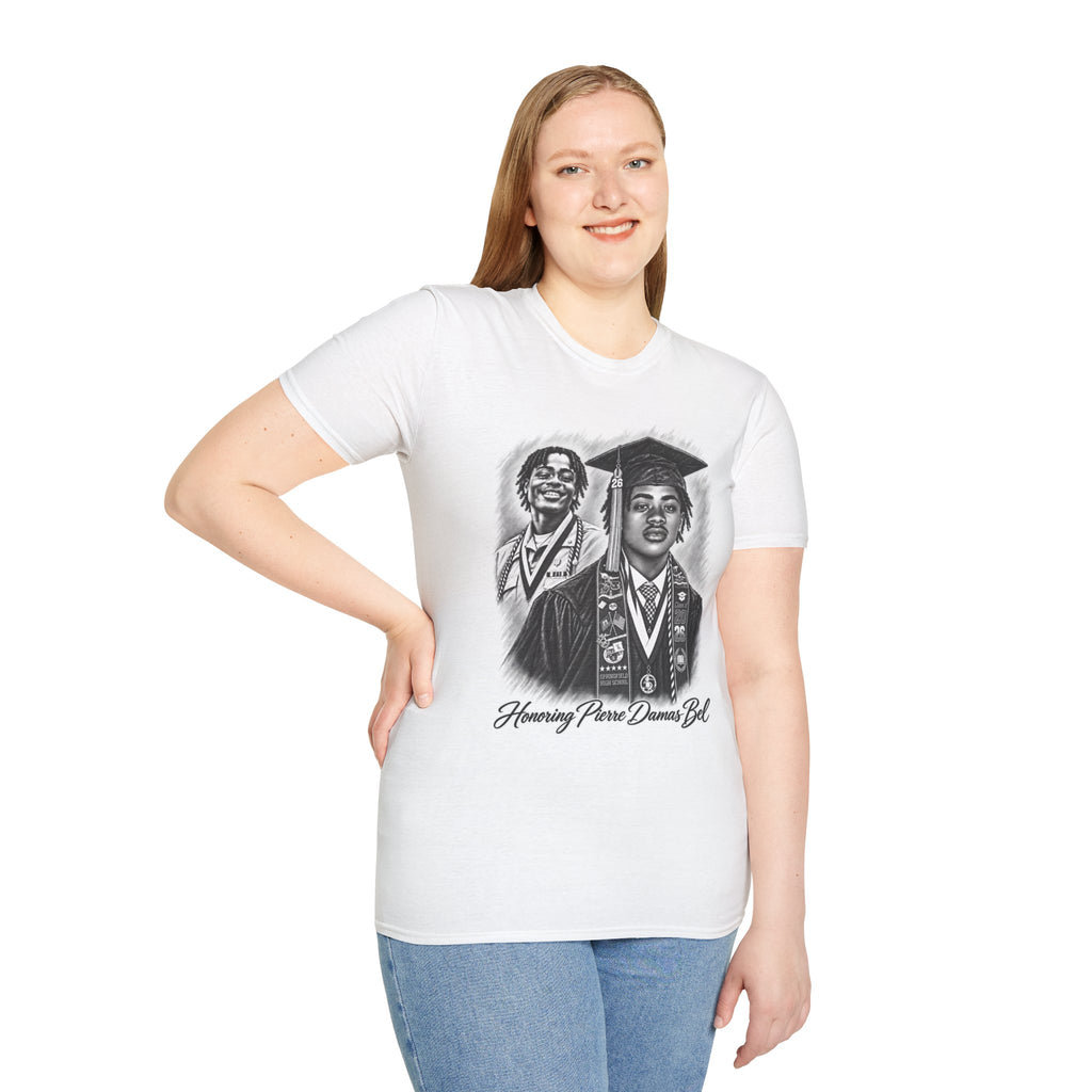 Double Portrait Front - In Memory of Pierre Damas Bel T-Shirt