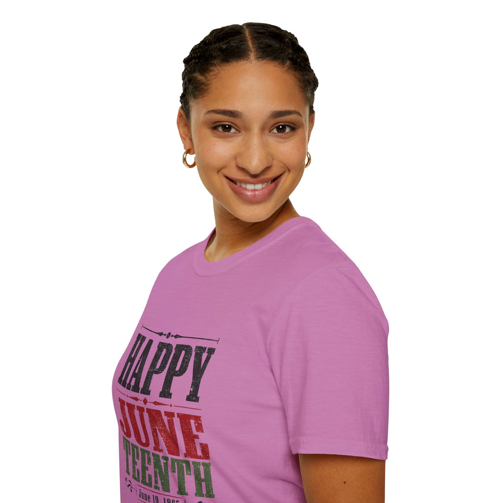 Juneteenth T-Shirt — "Happy Juneteenth" Celebration Tee