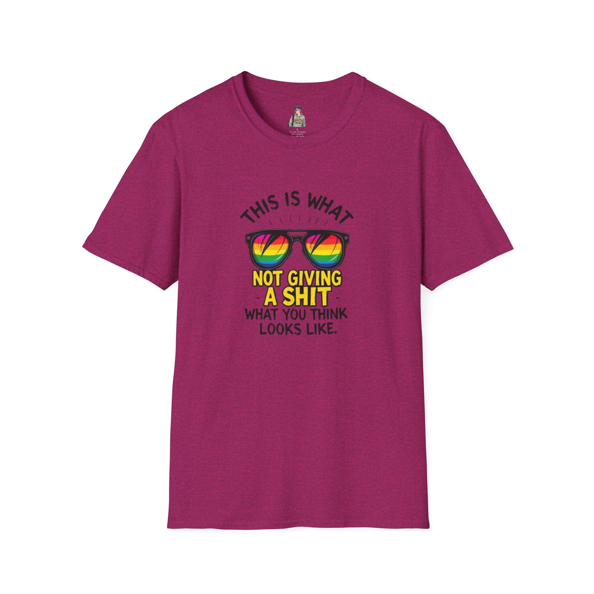 Pride Sunglasses Unisex T-Shirt - 'This Is What Not Giving a Sh*t What You Think Looks Like'