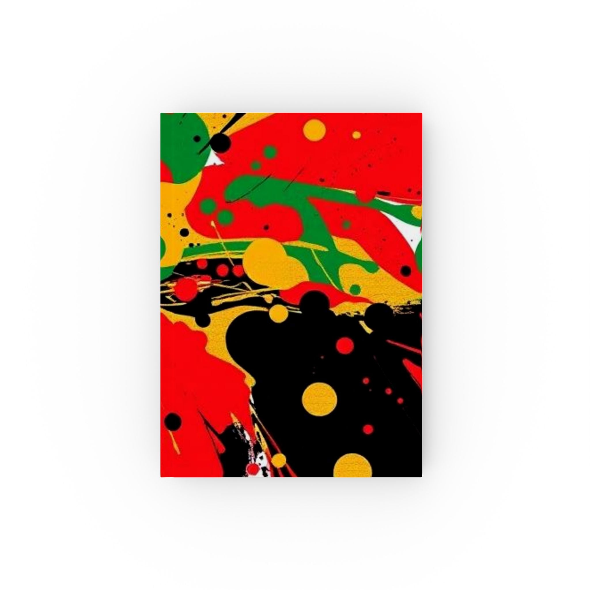 Abstract Pan-African Colors Design Hard Backed Journal - Perfect for Gifts, Journaling, and Celebrations
